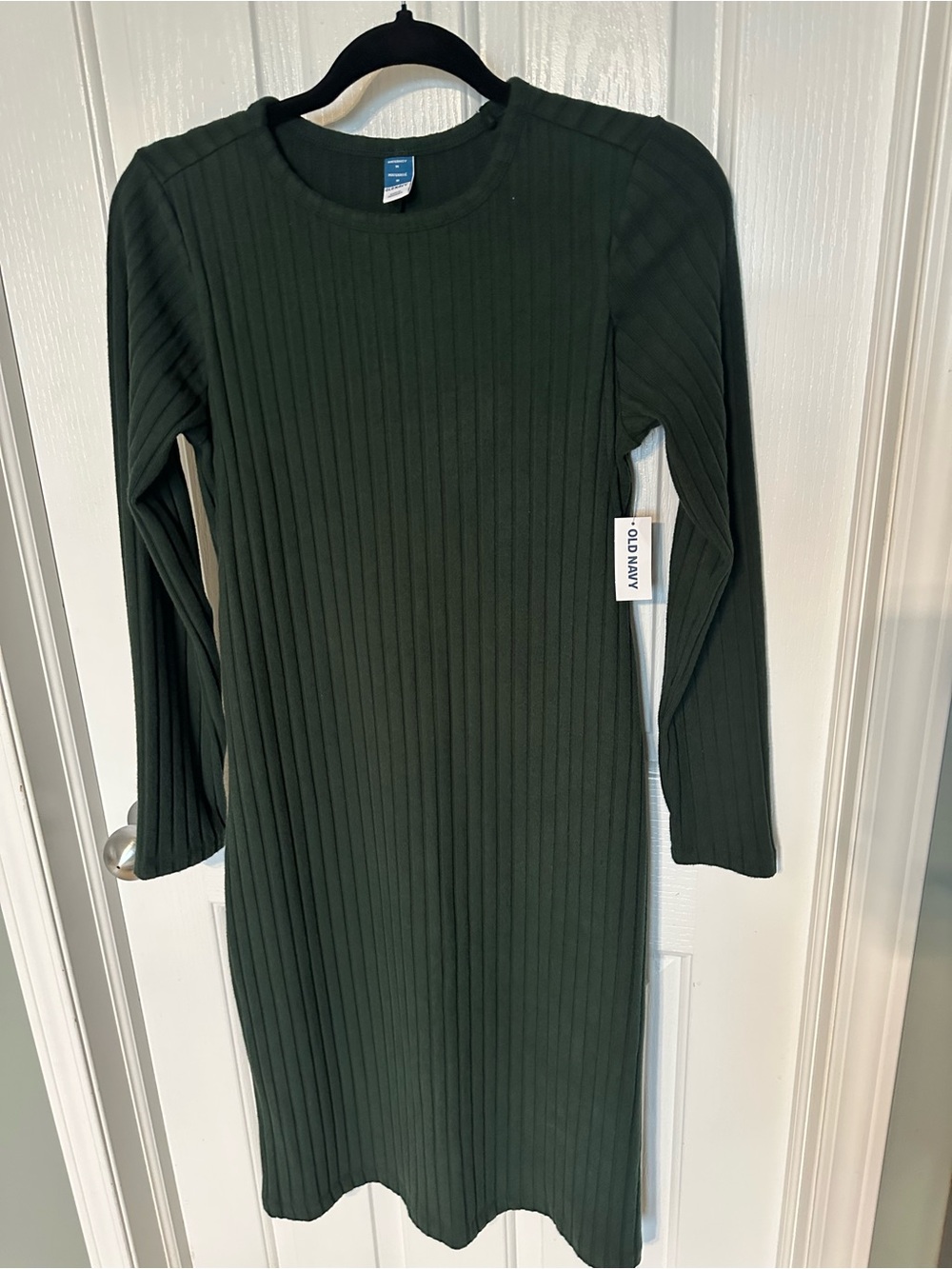 Old Navy Maternity & Nursing Long Sleeve Dress in Dark Green